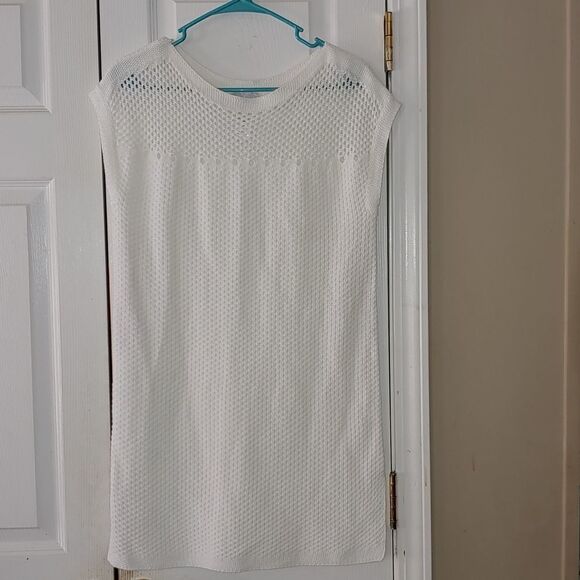 Tommy Bahama  Linen Blend  white crochet coverup dress Sz XS - Picture 1 of 5